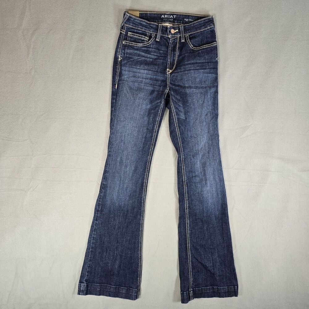 Ariat Jeans Womens 27 Ella Slim Trouser High Rise Rascal Blue 10032550